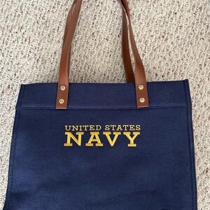 United States Navy Canvas Tote Bag - Navy Blue